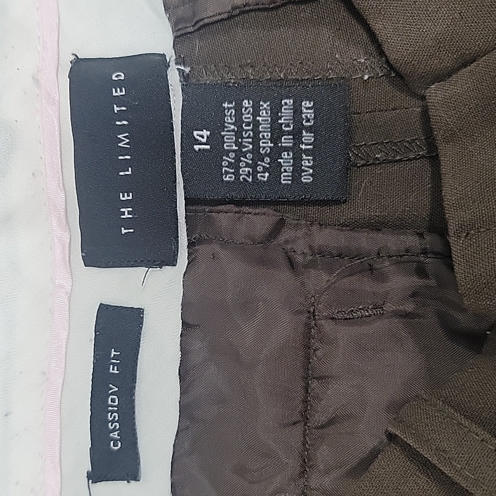 The Limited Brown "Cassidy Fit" Trousers, Size 14, Wide Leg, EUC. - Picture 3 of 9